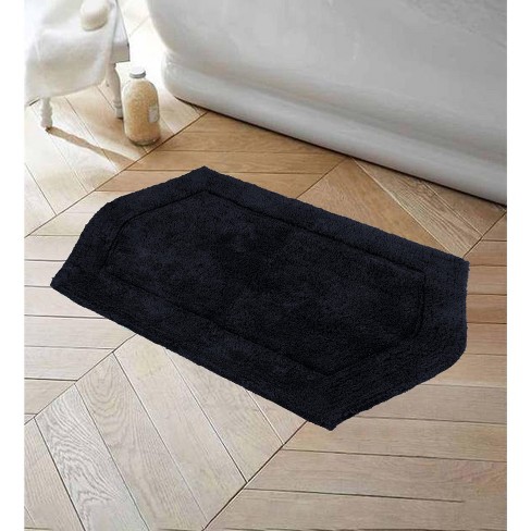 Home Weavers Inc Classy Bathmat Collection 21 in. x 34 in. Beige Cotton Bath Rug, Linen