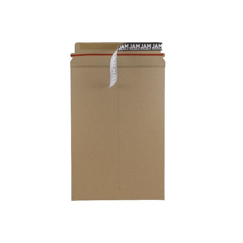 JAM Paper Stay-Flat Photo Mailer Stiff Envelopes w/Self-Adh Closure 6x8 Kraft 8866640, 2 of 4