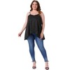 Agnes Orinda Women's Plus Size Spaghetti Straps Polka Dots Camisole Loose Flowy Summer Tank Tops - 3 of 4
