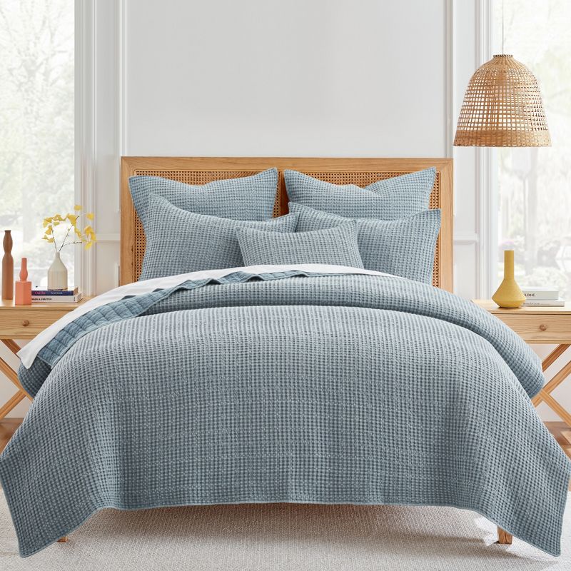 Mills Waffle Quilt and Pillow Sham Set - Levtex Home, 1 of 8