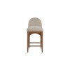 Meridian Furniture,Waldorf Beige Chenille Fabric Stool - 3 of 4