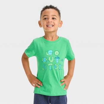 Toddler Boys' Go Outside Short Sleeve Graphic T-Shirt - Cat & Jack™ Jade Green