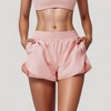 Anna-Kaci Active Women's High Waist Running Shorts with Built-In Liner and Side Pockets for Storage - 2 of 4