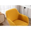 Lyngins Teddy Adjustable Swivel Home Office Desk Chairs with Gold Metal Legs  and Universal Wheels for Work Study - 4 of 4