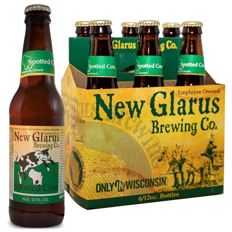 New Glarus Spotted Cow Farmhouse Ale Beer - 6pk/12 fl oz Bottles, 1 of 4