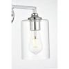 Elegant Lighting Mayson 2 light Chrome and Clear Bath Sconce - 4 of 4