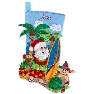 Tropical Santa Felt Christmas Stocking Kit from MerryStockings - 1 of 1
