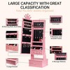 46" Kids Jewelry Cabinet with Full-Length Mirror, Storage Drawers and Jewelry Armoire for Kids Bithday - 3 of 4