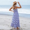 Women's Ornate Floral Print Smocked Tie Strap Dress -Cupshe - 4 of 4