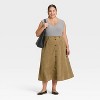 Women's Faux Suede Midi A-Line Skirt - Universal Thread™ - 3 of 3
