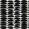 Skyline Furniture 18"x18" Outdoor Chair Cushion Halfmoon Black White: Geometric Pattern, Zippered, Water-Resistant - 4 of 4