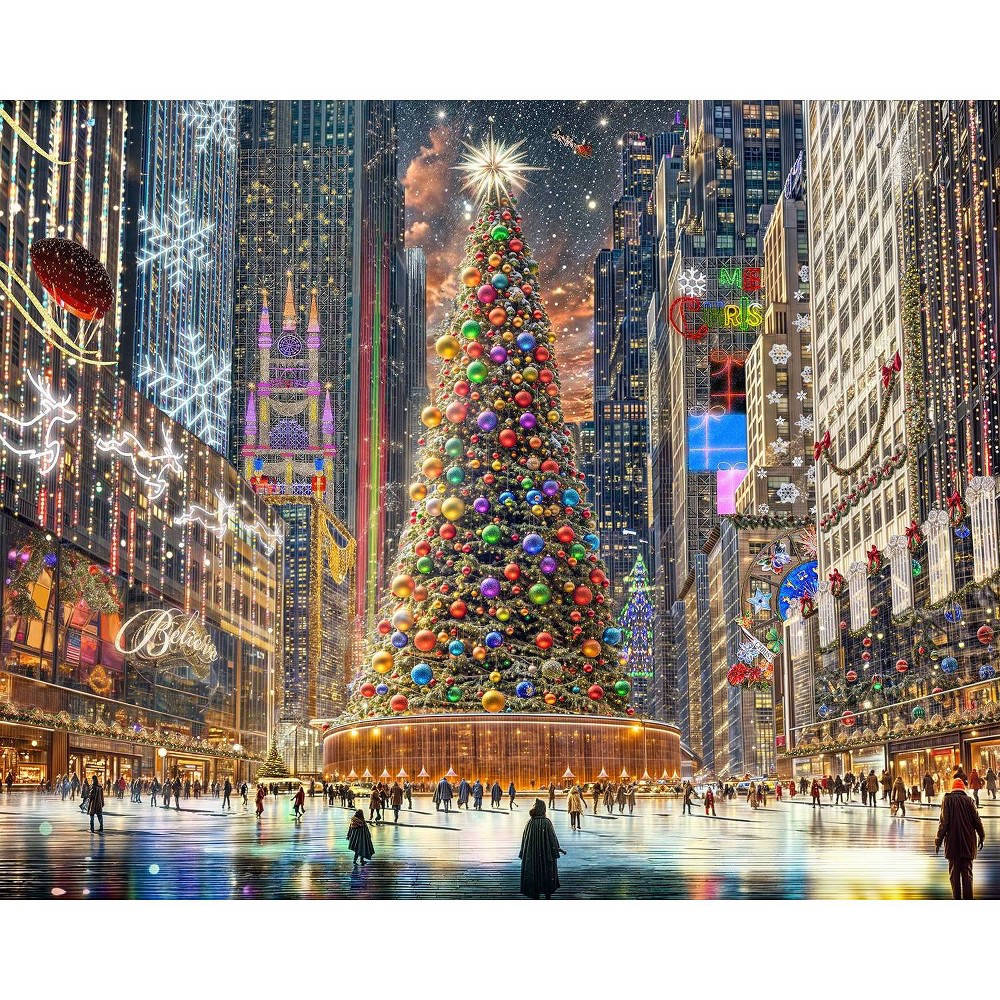 Photos - Jigsaw Puzzle / Mosaic Springbok Christmas in the City 1000pc Jigsaw Puzzle 