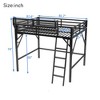 Sapphtopaz Metal High Loft Bed with Ladder, Versatile Gaming Loft with Storage Shelves for Kids, Teens & Gamers, Space-Saving - 4 of 4