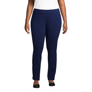 Lands' End Women's Starfish Mid Rise Slim Leg Pants - 1 of 4