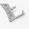 Anna-Kaci Silver Tone Initial Letter Pendant Necklace with Crystal Rhinestone Accents - 3 of 4