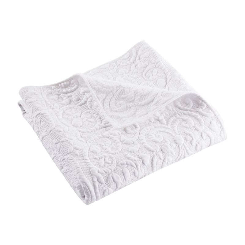 Sherbourne White Throw - One Quilted Throw - Birch Hill by Levtex Home, 1 of 4