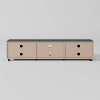 CorLiving Hollywood TV Stand for TVs up to 85" Black: Modern Console, Adjustable Shelves, MDF Frame - 4 of 4