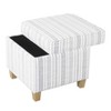 Cole Classics Square Storage Ottoman with Lift Off Top - HomePop - 2 of 4