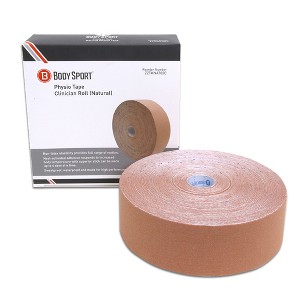 BodySport Physio Tape – Kinesiology Tape for Sore Muscles – 2" x 33.5 Yd. – Natural Color - 1 of 4