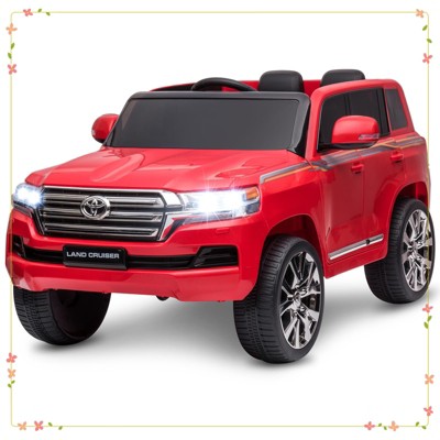Kids 12V 2-Seater Ride On Car, Licensed Toyota Land Cruiser Electric Car