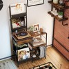 MOEPISY Record Player Stand with Vinyl Storage for 300 Albums Turntable Table with Drawer - 3 of 4