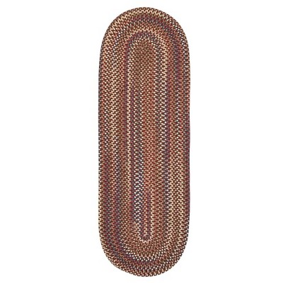 Colonial Mills Cedar Cove - Rust 2 Ft x10 Ft Runner (Oval) Rug Indoor 65% Nylon/35% Polypropylene