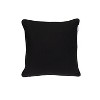 HomeRoots 20" Black and White Geometric Cotton Throw Pillow - 4 of 4