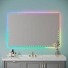 LED Bathroom Mirror With Lights Backlit RGB Color Changing Lighted Mirror Wall Dimmable Anti-Fog Memory Rectangular Vanity Mirror-The Pop Home - 2 of 4