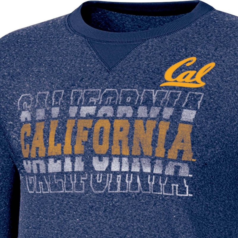 NCAA Cal Golden Bears Women&#39;s Crew Neck Fleece Sweatshirt, 3 of 4