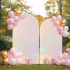 6FT Blue Wedding Arch Backdrop Cover Spandex Fitted Arch Covers Stretchy Backdrop Round Top for Birthday Party Ceremony Banquet Decoration - 3 of 4