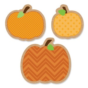 Big Dot of Happiness Pumpkin Patch - DIY Shaped Fall, Halloween or Thanksgiving Party Cut-Outs - 24 Count - 1 of 4