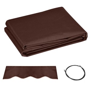 Outsunny 13' x 8' Retractable Awning Fabric Replacement Outdoor Sunshade Canopy Awning Cover, UV Protection - 1 of 4