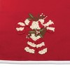 Embroidered Candy Cane Table Runner 72"L - 3 of 3
