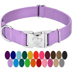 Country Brook Petz Premium Nylon Dog Collar with Metal Buckle for Small Medium Large Breeds - Vibrant 30+ Color Selection - 1 of 4