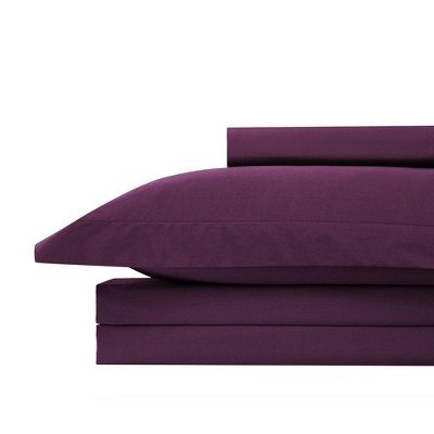 Ultra-Soft Purple Microfiber Twin/Twin XL Duvet Cover Set