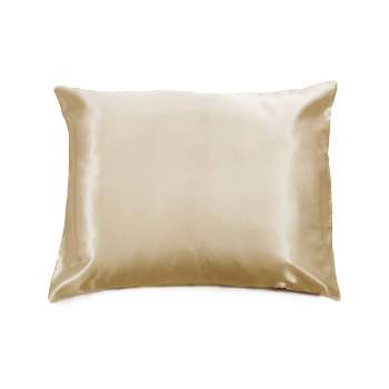 Morning Glamour Standard Satin Solid Pillowcase Gold