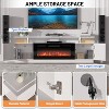 70‘’ Fireplace TV Stand with 36" Electric Fireplace and LED Light,Electric Fireplace Heater, Storage Cabinet, Media Console Table for Living Room - 4 of 4
