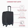 Vynxaria 20 Inch Black Suitcase Spinner Wheels TSA Lock Suitable for Traveling and Business Trips - 3 of 4