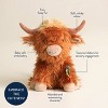 Itzy Ritzy Sweetie Snuggle Plush Stuffed Animal - Highland Cow - 4 of 4