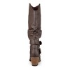 Journee Collection Womens Late Stacked Heel Mid Calf Boots - 3 of 4