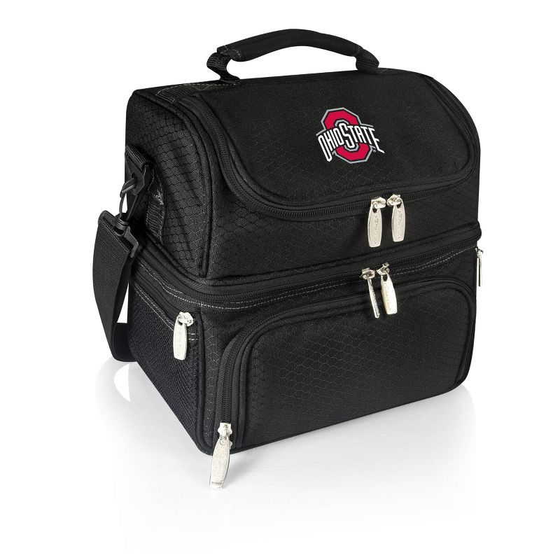 NCAA Ohio State Buckeyes Pranzo Dual Compartment Lunch Bag - Black, 1 of 7