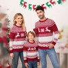 Pullover Christmas Sweaters for Women Long Sleeve Crew Neck Sweater with Snowflakes Pattern Sweater Jacquard Knit Sweater - 4 of 4