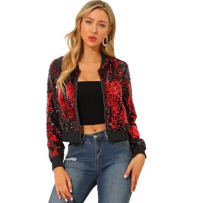 Glitter Monogram Bomber Jacket - Women - Ready-to-Wear