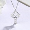Clotth Sterling Silver Cross Necklace for Women - 925 Silver Choker with Cubic Zirconia,Faith-Based Accessory for Wedding,Birthday - 2 of 4