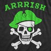 Mens Arrrish T Shirt Funny Saint Patricks Day Green Pirate St. Paddys Humor Tee - Crazy Dog Men's T Shirt - 2 of 4
