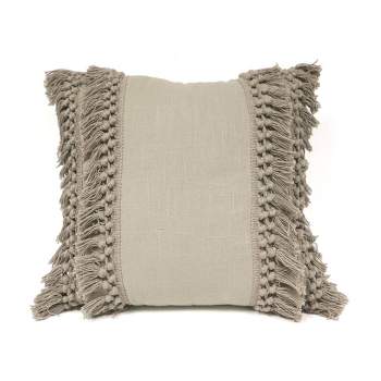 20"x20" Oversize Modern Tassel Square Throw Pillow - Lush Décor