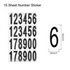 Unique Bargains Office Home Warehouse Self-Adhesive Mailbox Numbers Sticker 15 Sheet - 2 of 4