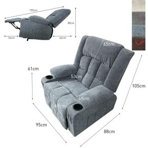 Large Power Lift Recliner Chair with Massage and Heat for Elderly People, 3 Positions, 2 Side Pockets and Cup Holders, and USB Ports - 1 of 1
