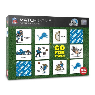 NFL Detroit Lions Memory Match Game