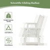 Fortune Candy Poly Lumber Patio Glider – 2-Seater with Ergonomic Deep Seat, High Backrest, Cup Holders, for Outdoor Garden, Yard, or Deck - 4 of 4